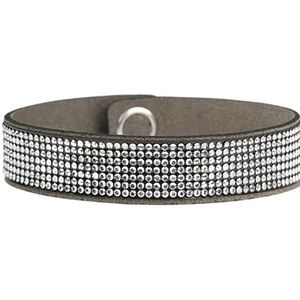 Swarovski Chic Glamour Crystal On Sueded Leather Bracelet BNWOT